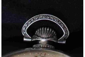 Zilveren ZentRa zakhorloge, met ketting niet werkend