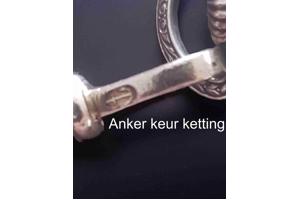 Zilveren ZentRa zakhorloge, met ketting niet werkend