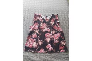 mouwloos luchtig shirt bloemen L