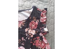 mouwloos luchtig shirt bloemen L