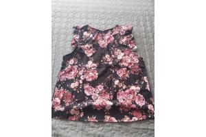 mouwloos luchtig shirt bloemen L