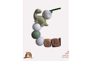 nr 8 noekies naam speenkoord dino langnek khaki wit