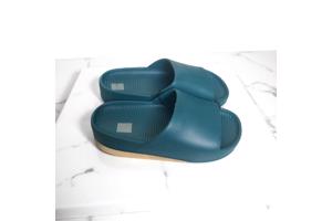 Heren slippers effen groen 41