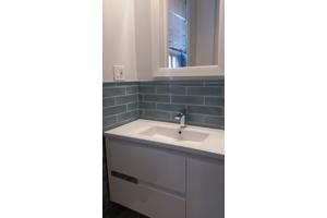 Accent tegel opal sky 7,5x30 cm handvorm tegels wolk blauw