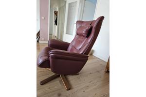 Leren draaifauteuil 2x