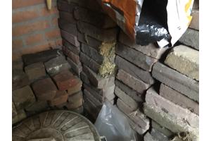 Klinkertjes waalformaat, betontegels 30x30