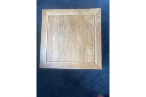 Grote opiumtafel teak/wit