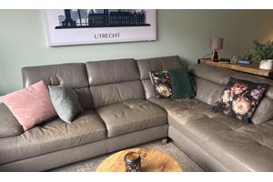 Lederen loungebank