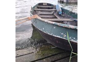 Stalen vlet/roeiboot te koop