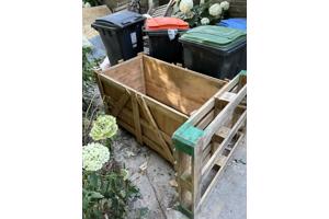 Houten kist 2 stuks