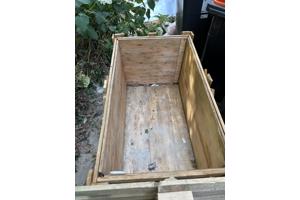 Houten kist 2 stuks