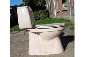 70's Camee kleurig SPHINX duoblok toilet, wastafel, planchet
