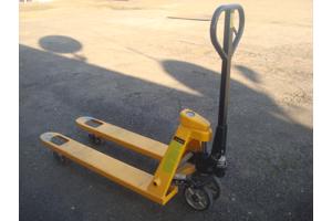 Palletwagen Pompwagen weegschaal 2500kg 115cm Dubbel Voorwie