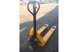 Palletwagen Pompwagen weegschaal 2500kg 115cm Dubbel Voorwie