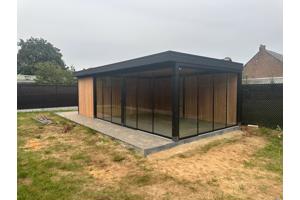 Maatwerk- Douglas houten bijgebouwen, tuinhuisjes