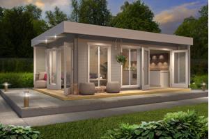 NIEUW Modern hoogwaardige blokhut Dominica ---VERLAAGDE PRIJ