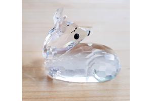 Swarovski Hertenjong met doos en certificaat oor gerepareerd