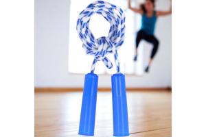 Fun toys springtouw blauw lengte 2.20M