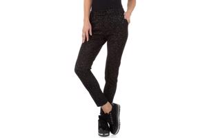 Drole de Copine stretchy zachte sterren broek zwart S/36