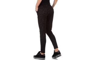 Drole de Copine stretchy zachte sterren broek zwart S/36