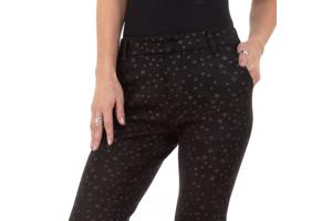 Drole de Copine stretchy zachte sterren broek zwart S/36