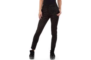 Drole de Copine stretchy zachte sterren broek zwart S/36