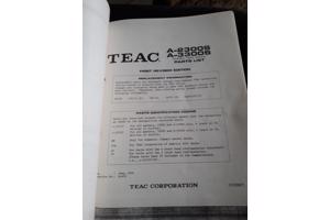 Handleiding voor de a2300s teac bandrecorder