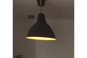 2x IKEA hanglampen donker grijs