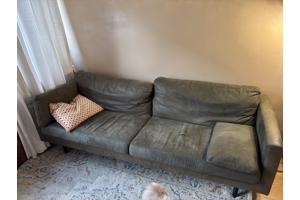 Sissy boy bank suède leer groen