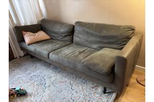 Sissy boy bank suède leer groen