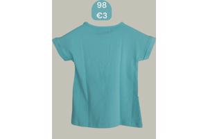 Glo-Story t-shirt flamingo's turquoise 98