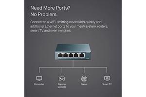 TP-Link TL-SG105 Netwerk Switch (Plug & Play)
