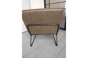 Zetel modern lederlook groen NIEUW