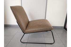 Zetel modern lederlook groen NIEUW