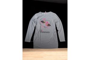 Seagull lang shirt flamingo's forever grijs 170-176