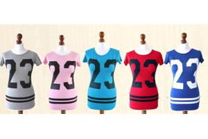 Top grijs, roze, blauw, rood of royal blauw  S/M, M/L  nieuw