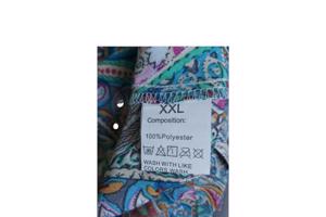 Luchtige zomerjurk meerkleurig XXL