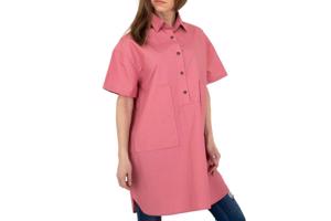 JCL oversized lange blouse roze S/M