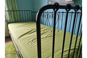 Ikea princessenbed zwart met lattenbodem 90/200