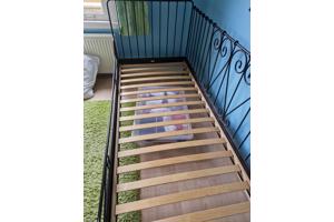 Ikea princessenbed zwart met lattenbodem 90/200