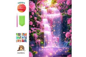 nr 50 Diamond Painting watervallen 50x40cm (vierkant)