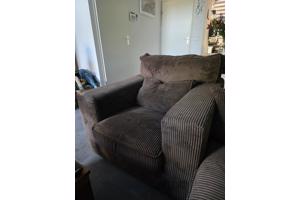 Grote fauteuil ribstof