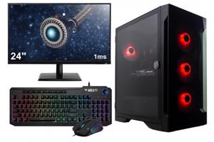 AMD Ryzen 5 RGB 6-Core Budget Game PC SET COMPLEET