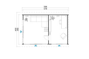 NIEUW tuinhuis Murano 3 Set