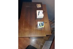 Donker eiken tv meubel mat draai plateau