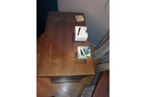 Donker eiken tv meubel mat draai plateau