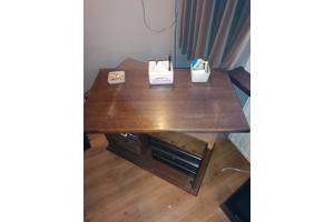 Donker eiken tv meubel mat draai plateau