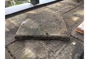 100 gratis Dreentegels 30x30x4 cm voor dakterras