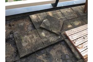 100 gratis Dreentegels 30x30x4 cm voor dakterras