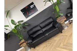 Kunstleer bank stel 2-en 3 zitter